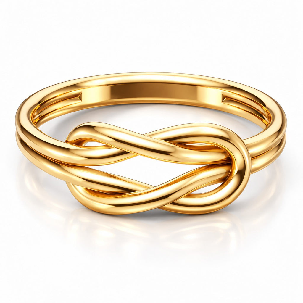 Infinity Love Knot Ring – Solid 14K or 18K Gold