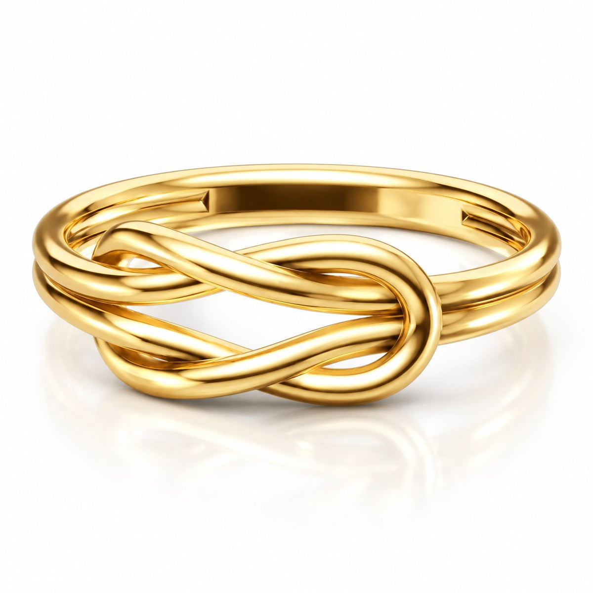 Infinity Love Knot Ring – Solid 14K or 18K Gold