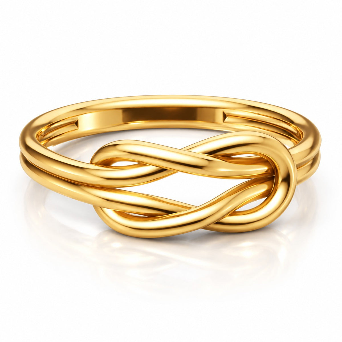 Infinity Love Knot Ring – Solid 14K or 18K Gold