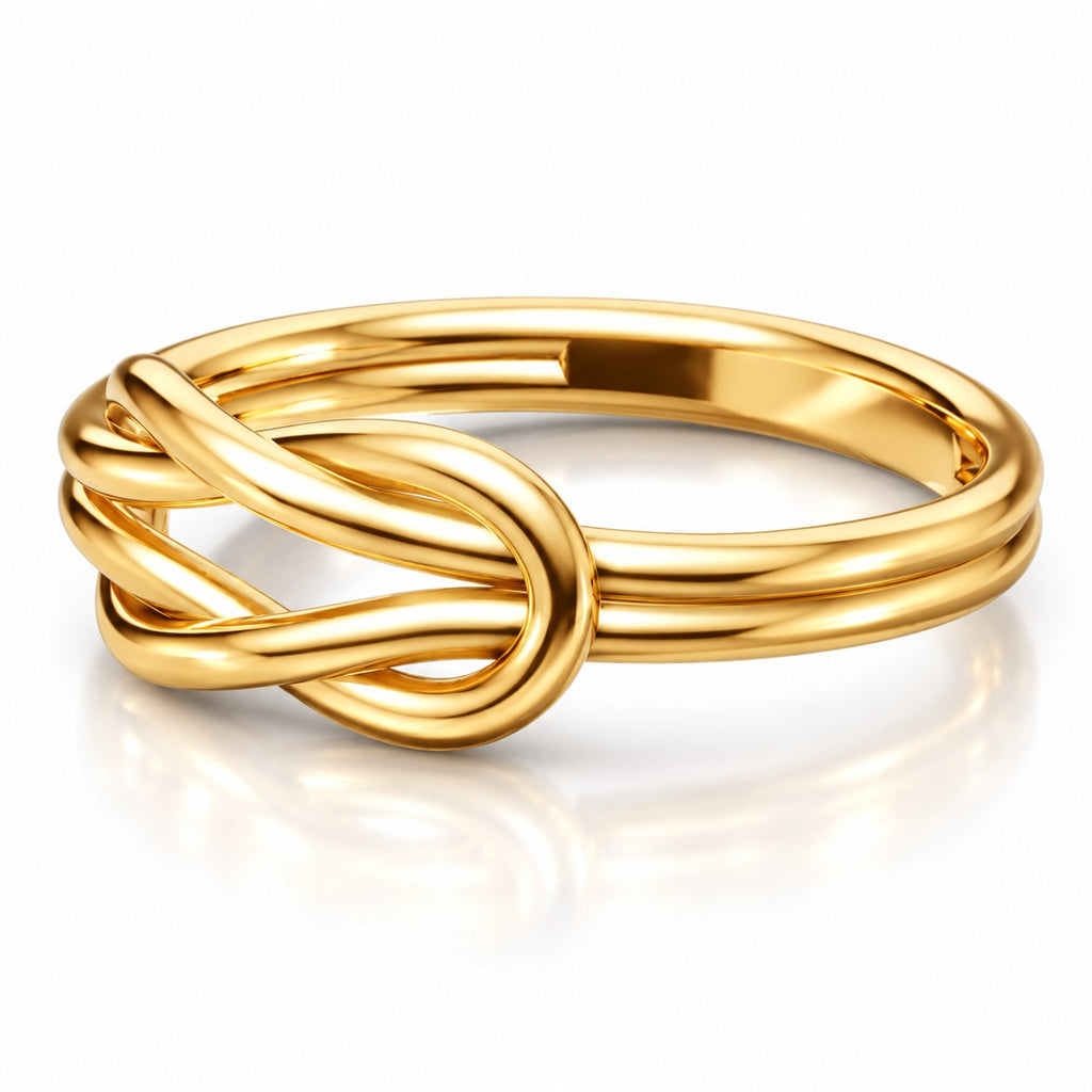 Infinity Love Knot Ring – Solid 14K or 18K Gold