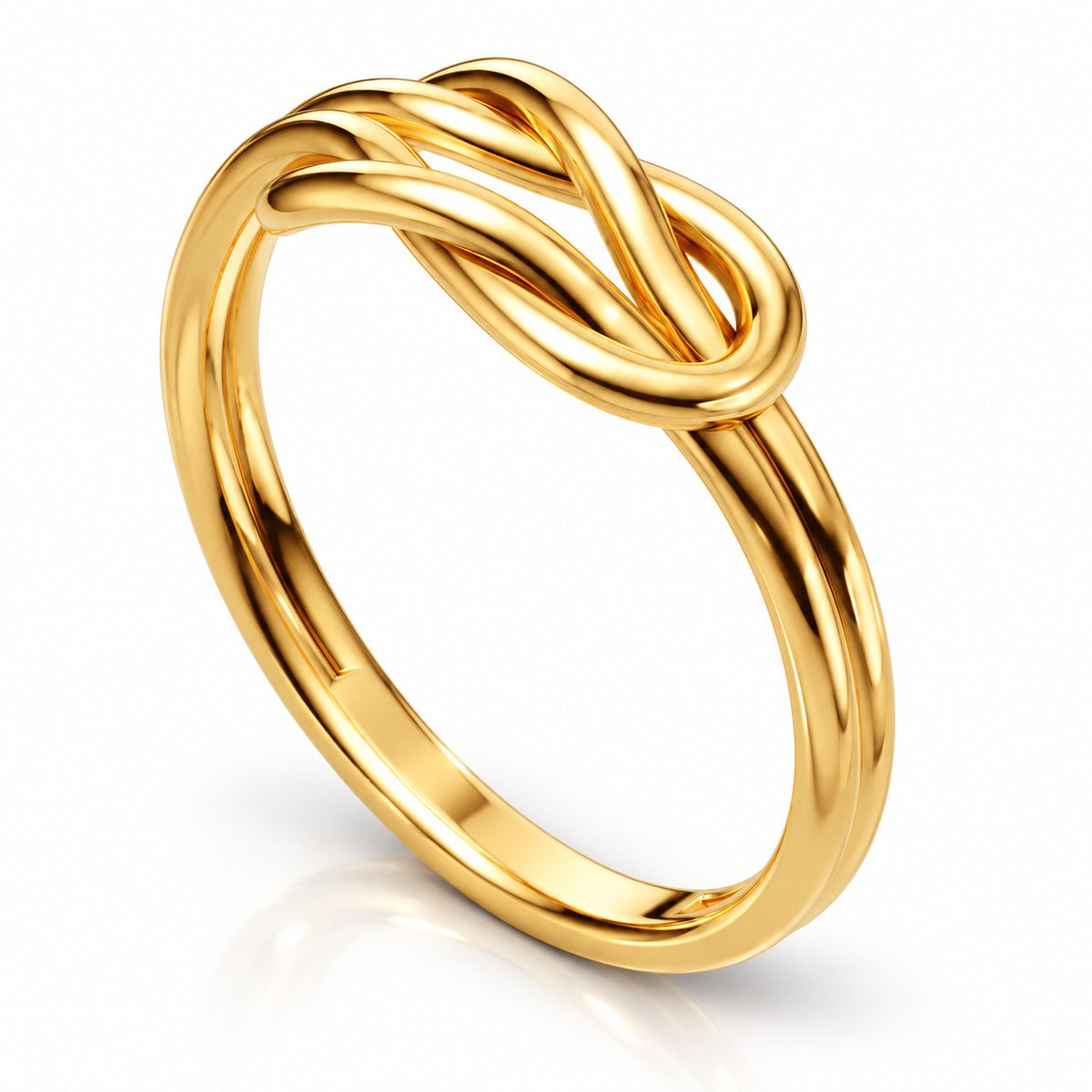 Infinity Love Knot Ring – Solid 14K or 18K Gold