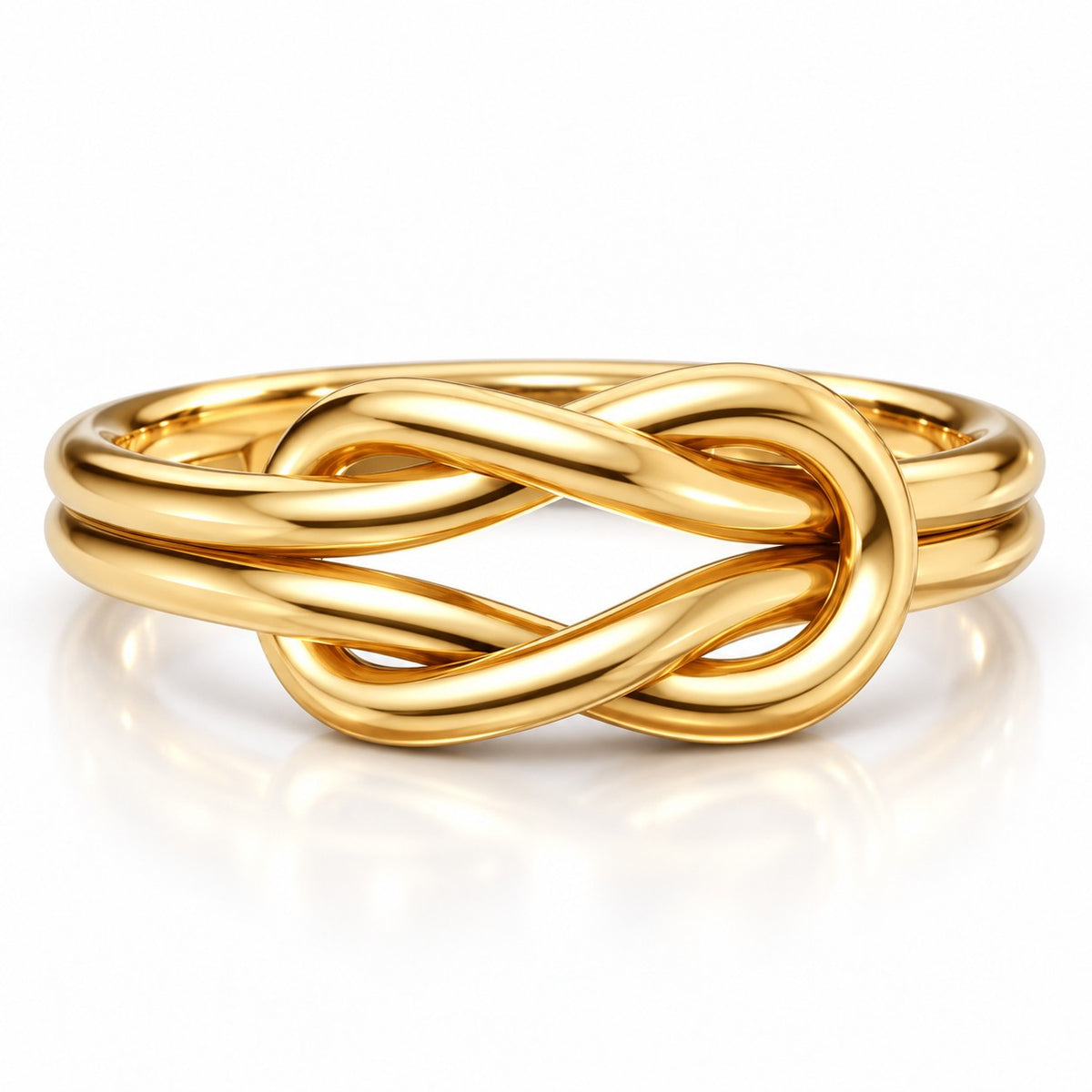 Infinity Love Knot Ring – Solid 14K or 18K Gold