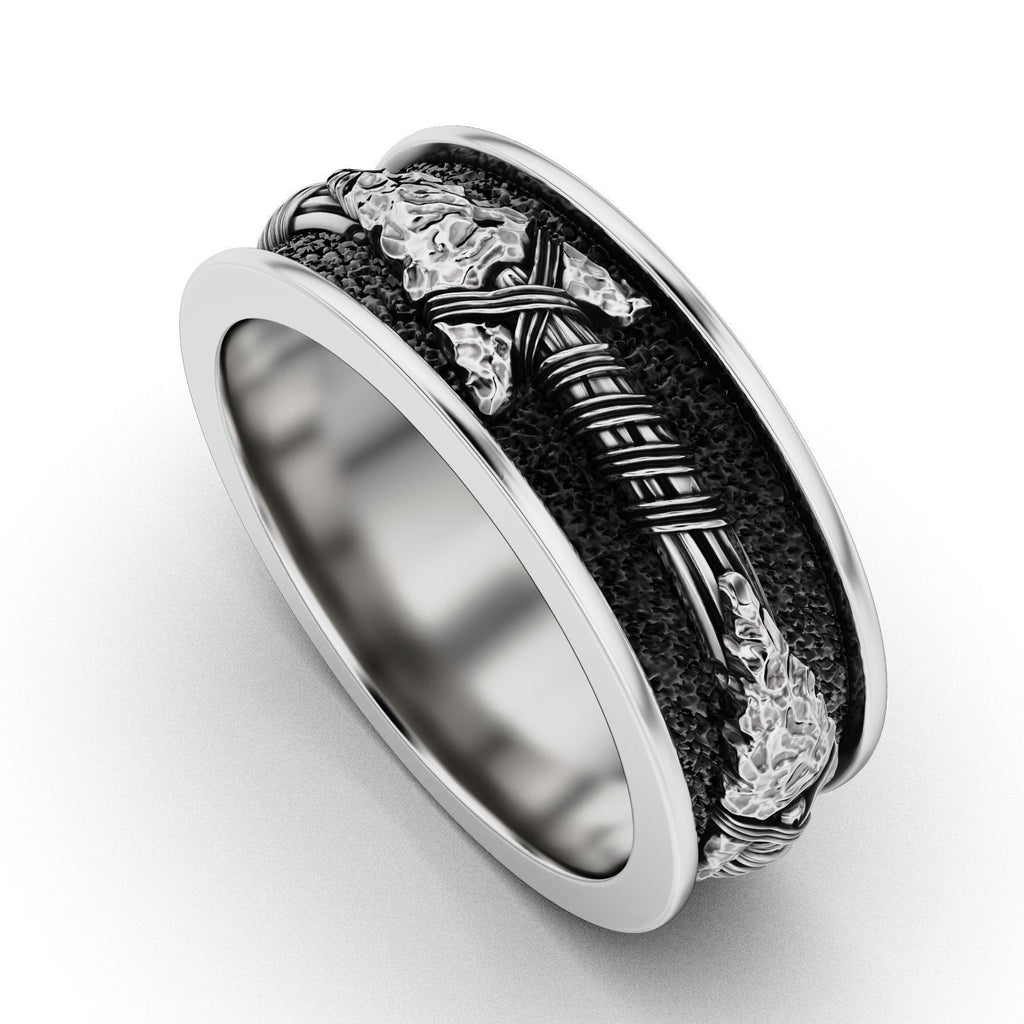 Norse Arrow Ring – Sterling Silver