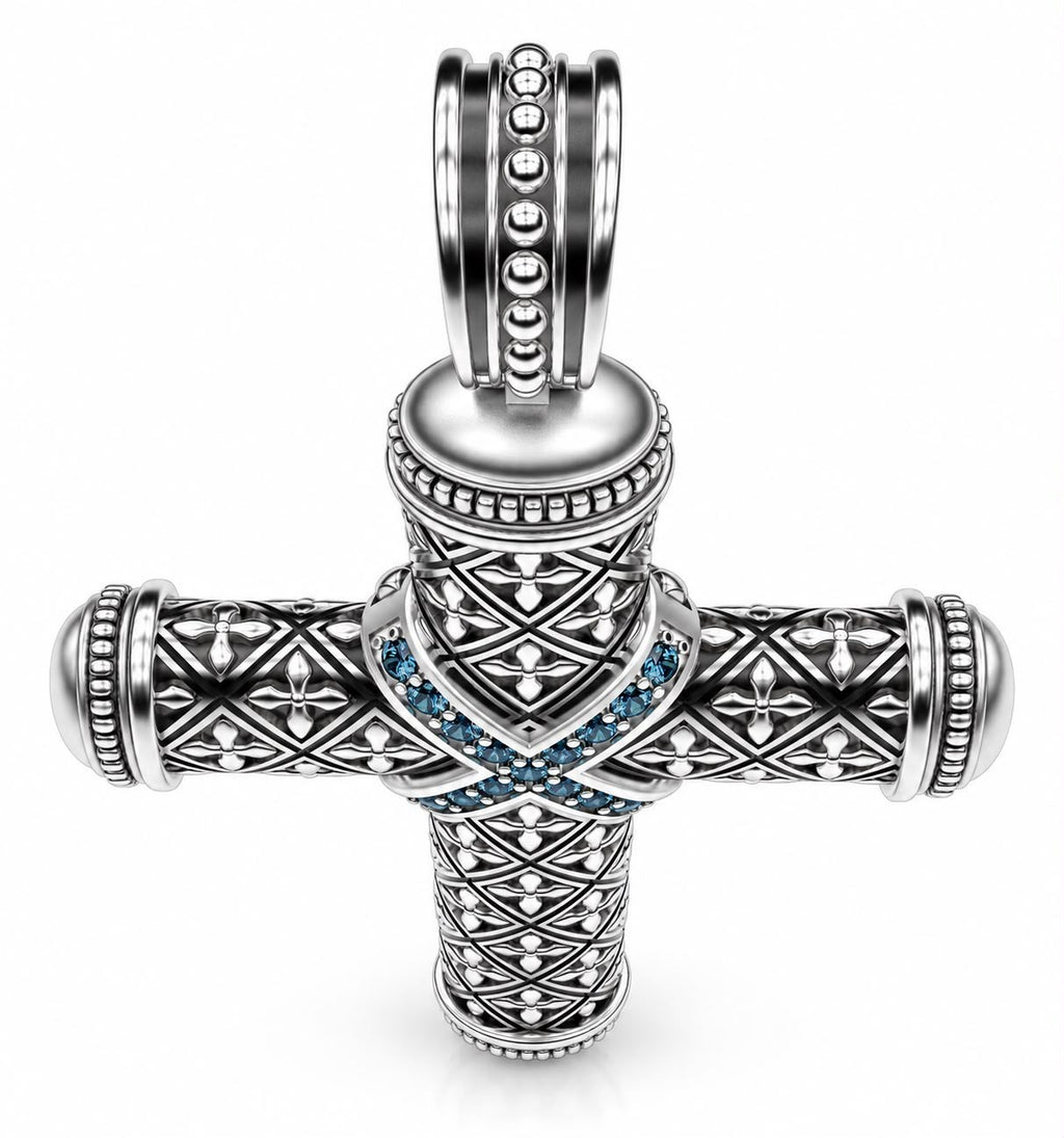 Byzantine Cross Pendant – Sterling Silver