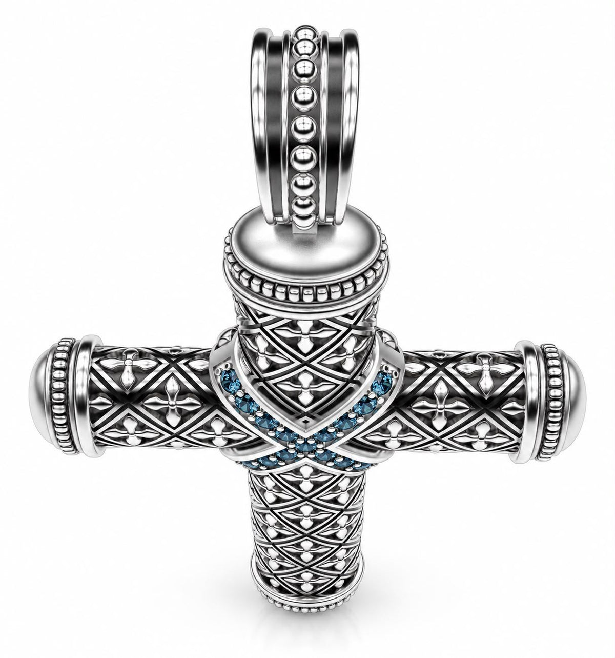 Byzantine Cross Pendant – Sterling Silver