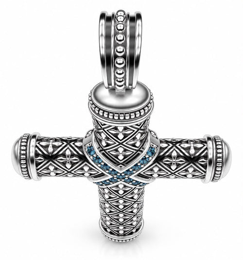 Byzantine Cross Pendant – Sterling Silver