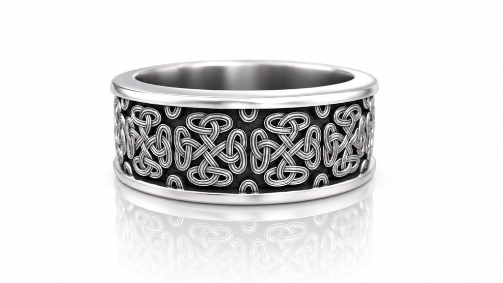 Celtic Trinity Knot Band Ring – Sterling Silver