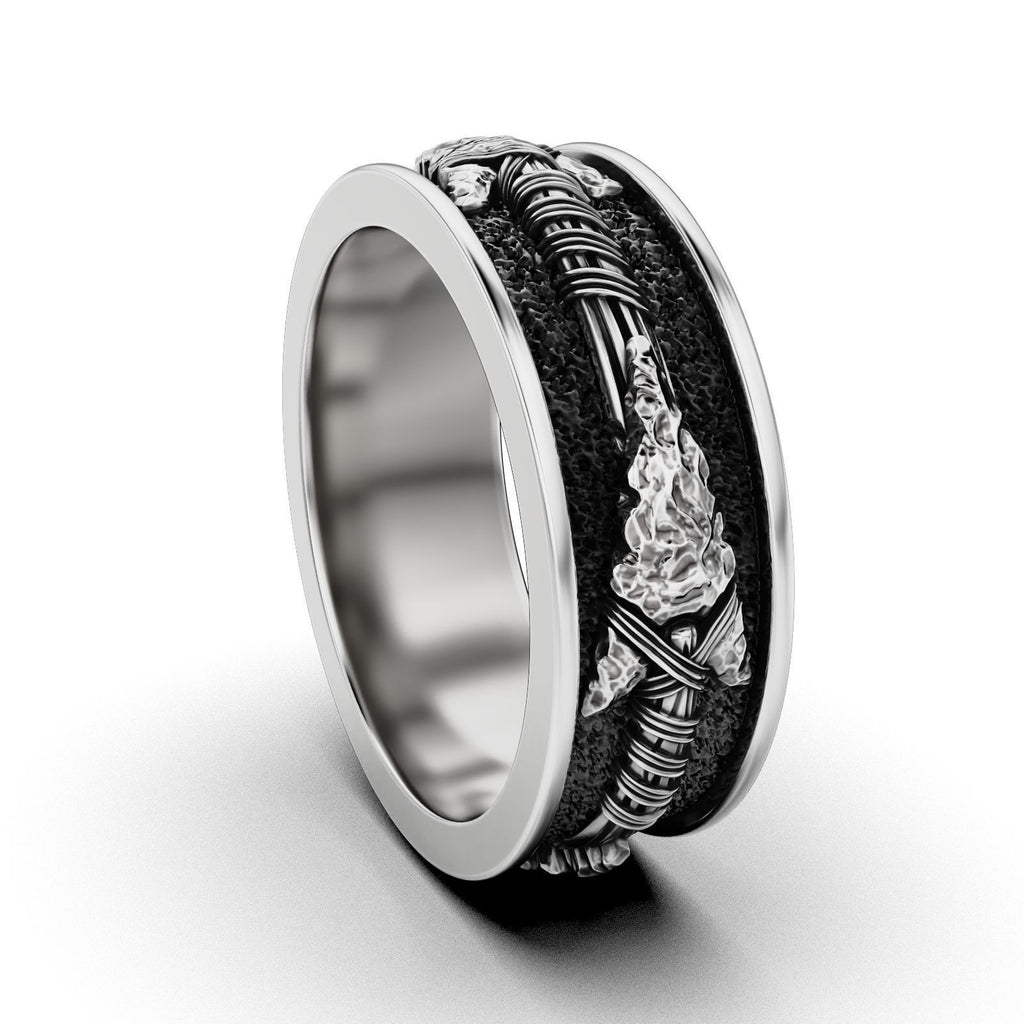 Norse Arrow Ring – Sterling Silver