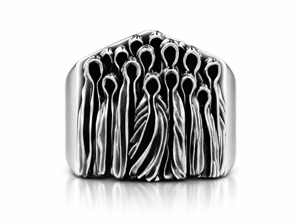 Hooded Phantoms Reaper Signet Ring – Sterling Silver