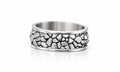 Cobblestone Wide Band Ring – Sterling Silver