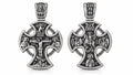 St. George Orthodox Cross Pendant – Sterling Silver