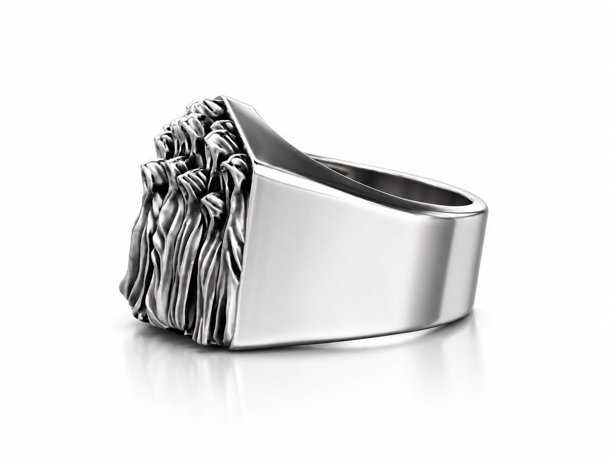 Hooded Phantoms Reaper Signet Ring – Sterling Silver