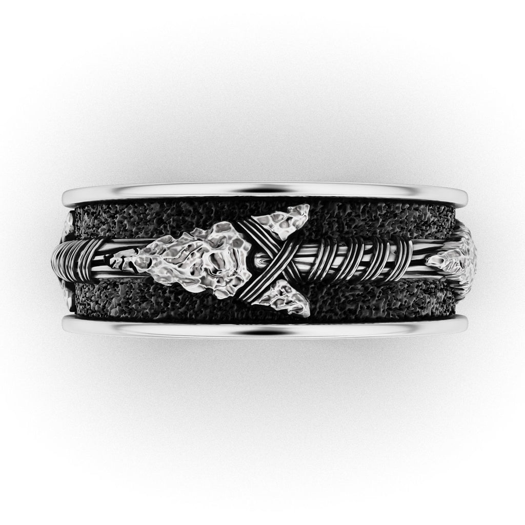 Norse Arrow Ring – Sterling Silver