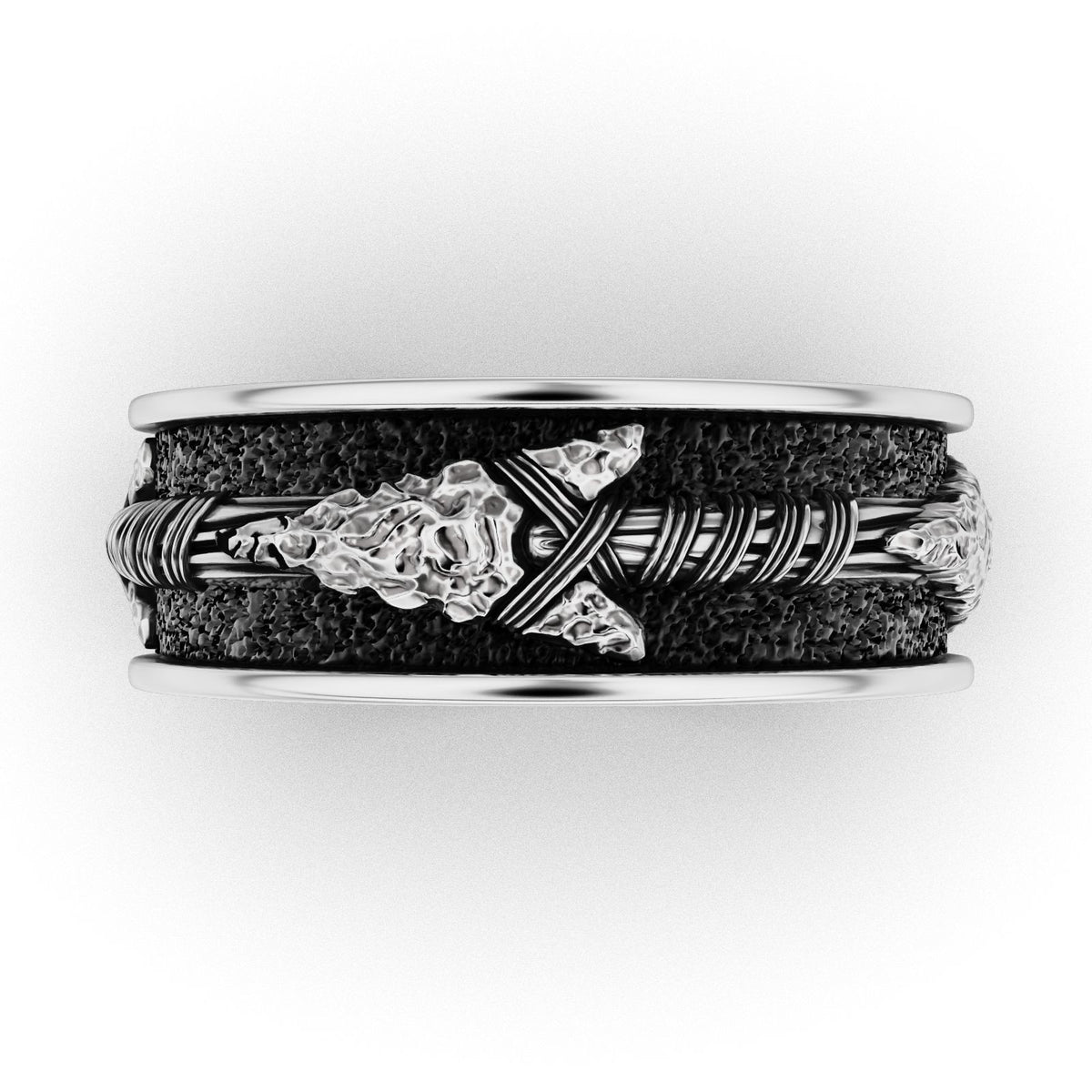 Norse Arrow Ring – Sterling Silver