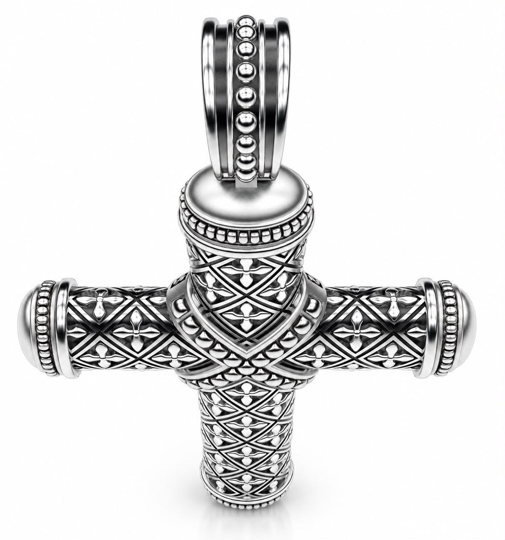 Byzantine Cross Pendant – Sterling Silver