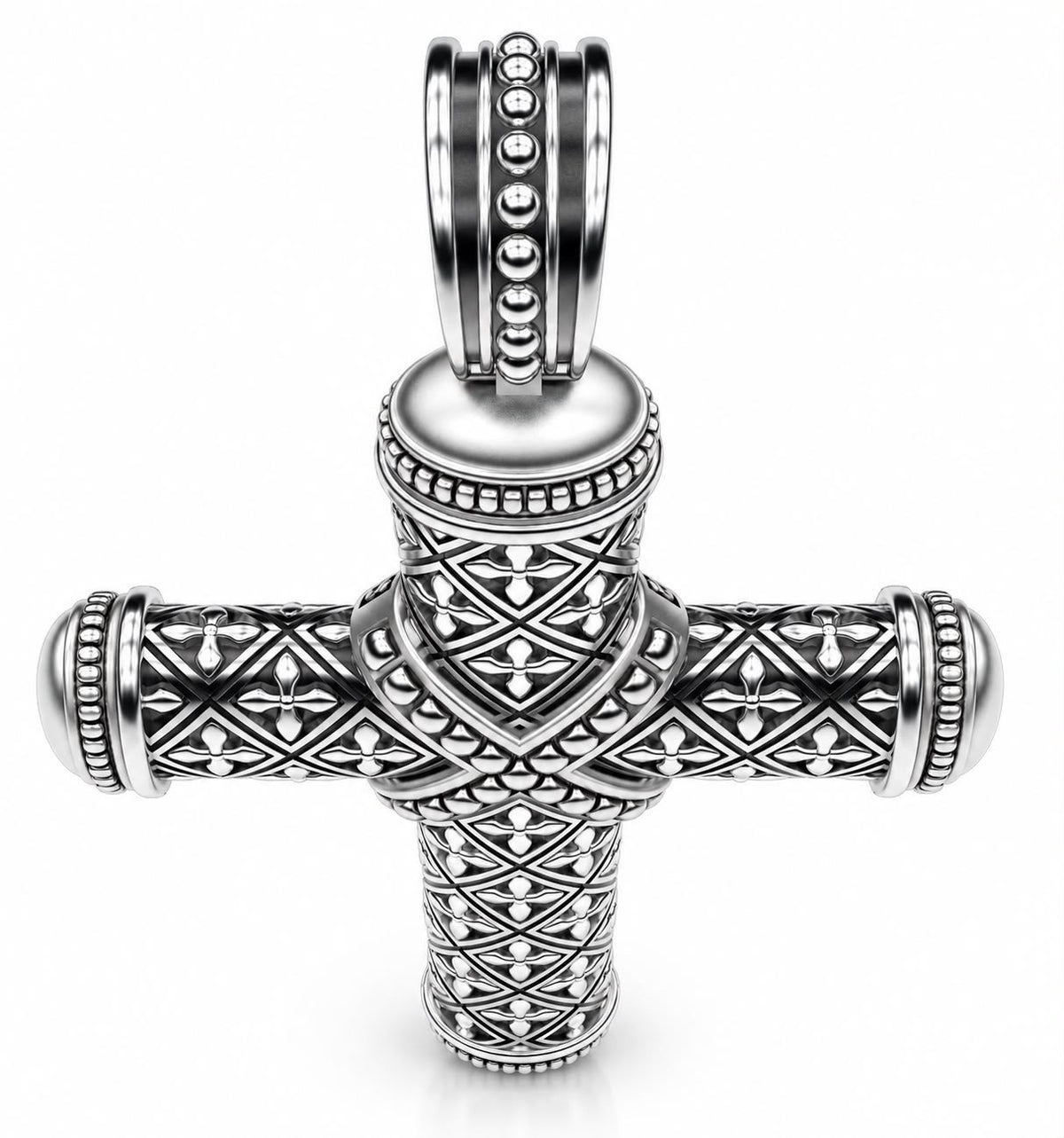 Byzantine Cross Pendant – Sterling Silver