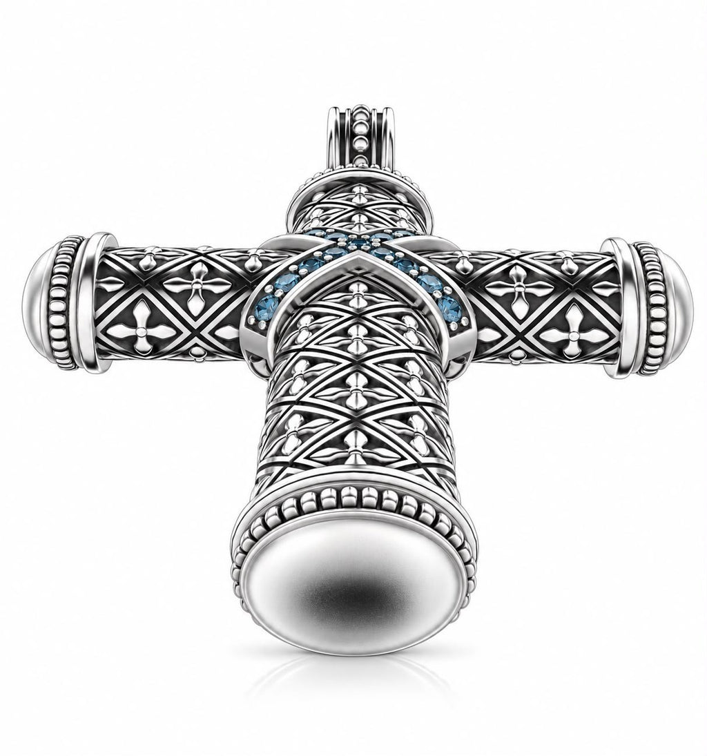 Byzantine Cross Pendant – Sterling Silver