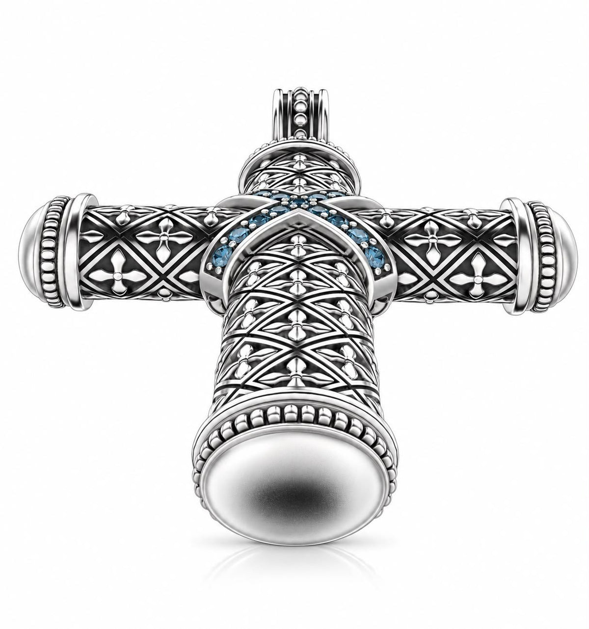 Byzantine Cross Pendant – Sterling Silver
