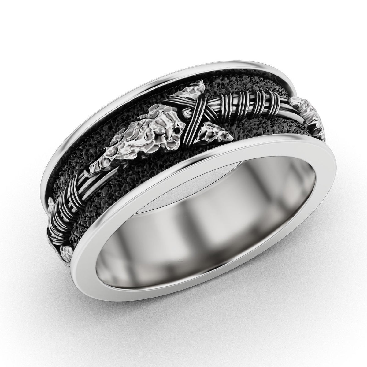 Norse Arrow Ring – Sterling Silver