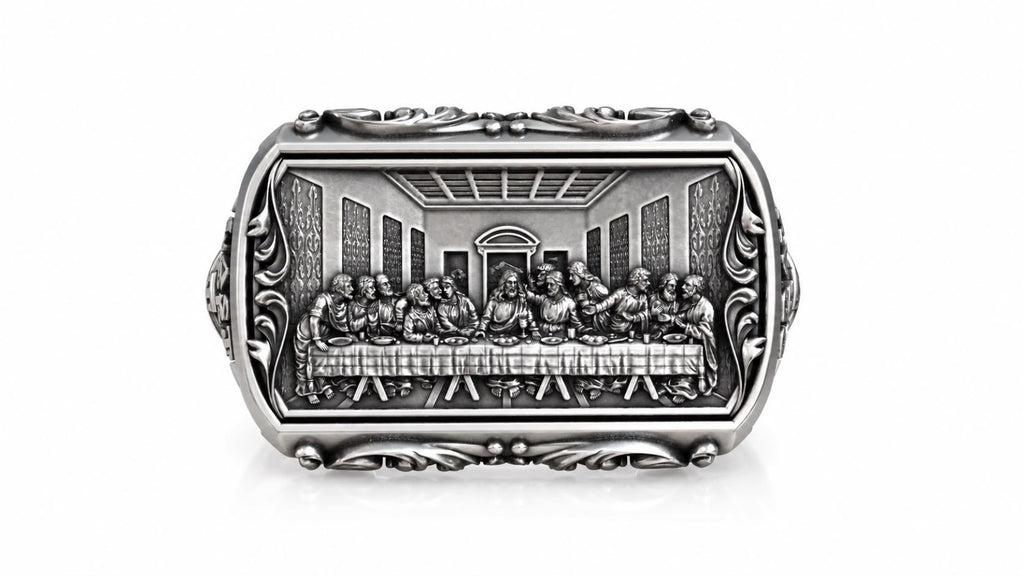 Last Supper Signet Ring – Sterling Silver