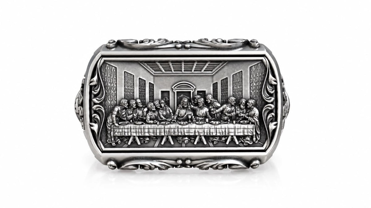 Last Supper Signet Ring – Sterling Silver