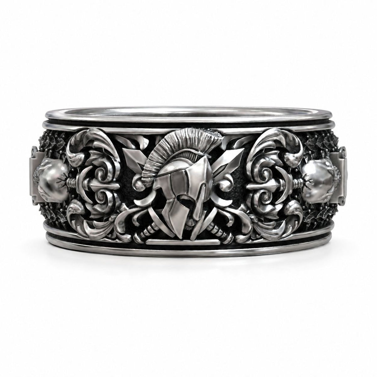Spartan Warrior Ring – Sterling Silver