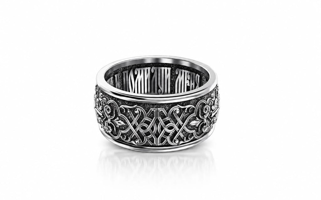 Orthodox Guardian Angel Signet Ring – Sterling Silver