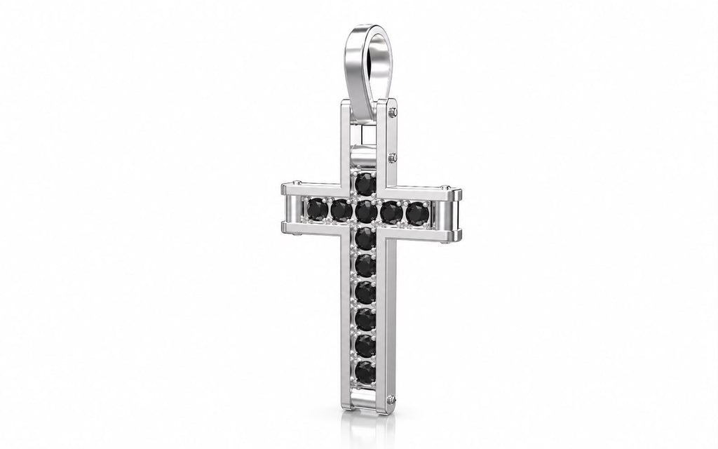 Zirconia Cross Pendant – Sterling Silver