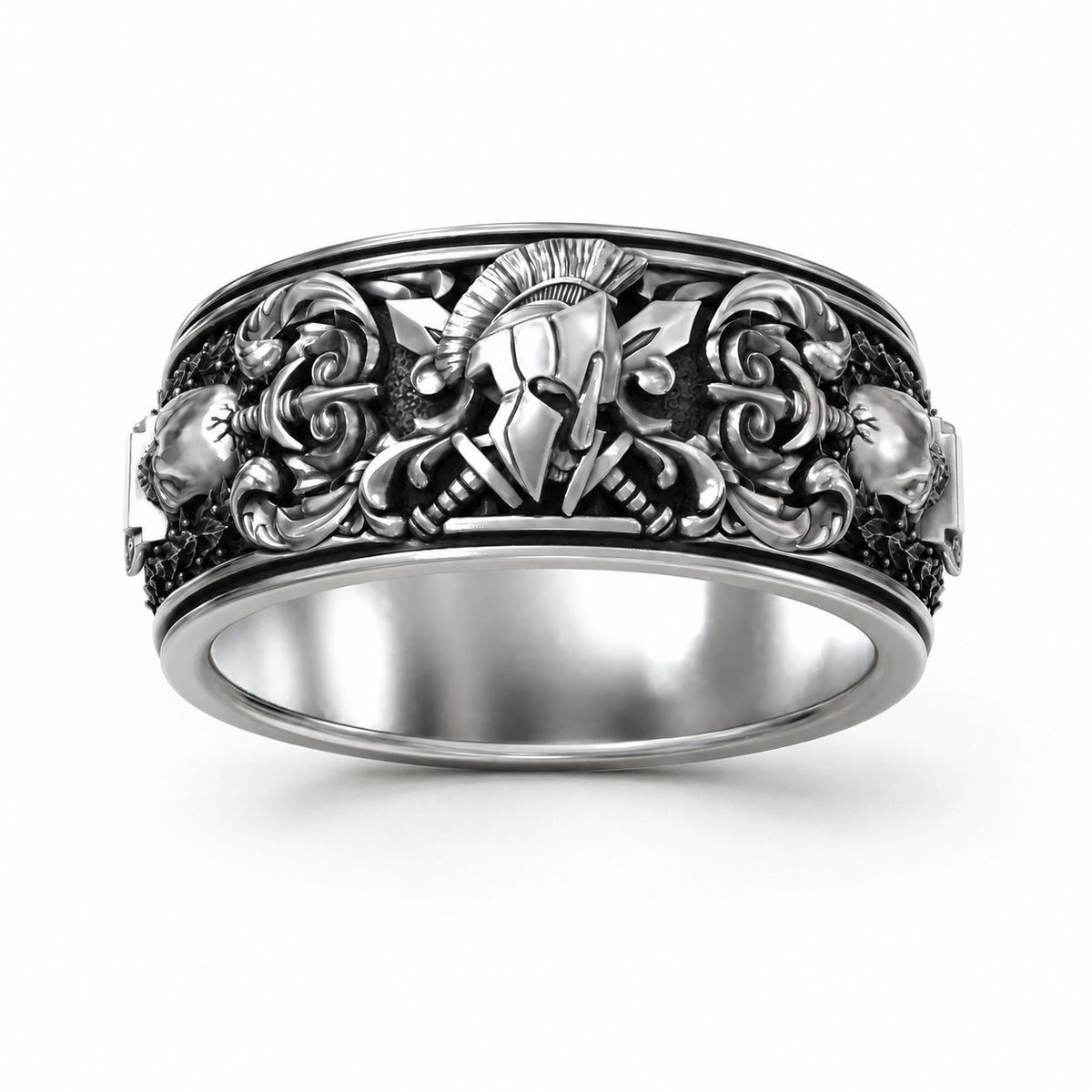 Spartan Warrior Ring – Sterling Silver