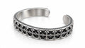 Gothic Cross Cuff Bracelet – Sterling Silver