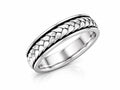 Braided Weave Wedding Band – Sterling Silver