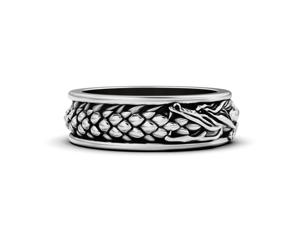 Dragon scale pattern around the band