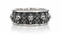 Roaring Lion Baroque Band Ring – Sterling Silver