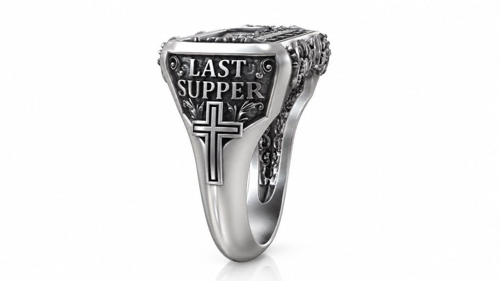 Last Supper Signet Ring – Sterling Silver