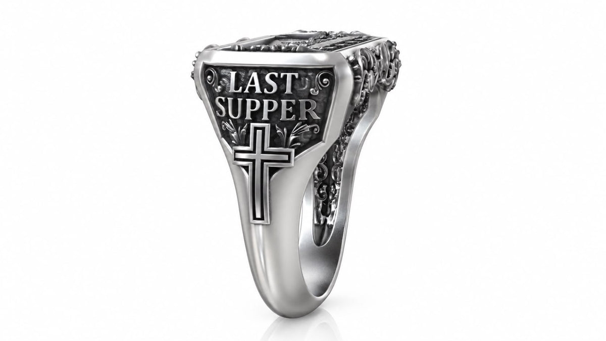 Last Supper Signet Ring – Sterling Silver