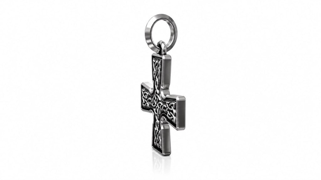 Celtic Knot Cross Pendant – Sterling Silver
