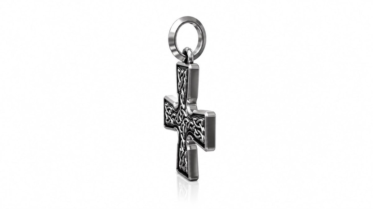 Celtic Knot Cross Pendant – Sterling Silver