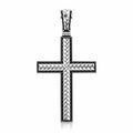 Openwork Braided Cross Pendant – Sterling Silver